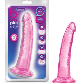 Blush B Yours Plus 7" Lust n' Thrust Dildo - Pink