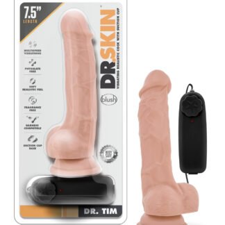 Blush Dr. Skin Dr. Tim 7.5" Cock w/Suction Cup - Vanilla
