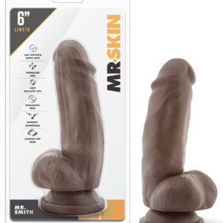 Blush Dr. Skin Mr. Smith 7" Dildo w/Suction Cup - Chocolate