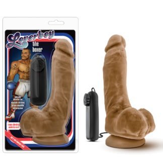 Blush Coverboy the Boxer 9" Vibrating Realistic Cock - Mocha
