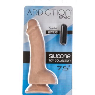 Addiction Brad 7.5" Dildo - Beige