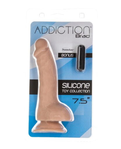 Addiction Brad 7.5" Dildo - Beige