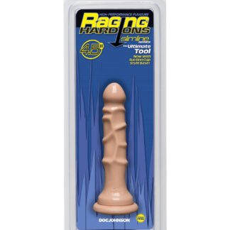 Raging Hard Ons Slimline 4.5" Dong w/Suction Cup - Flesh