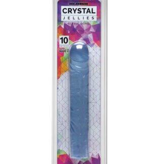 Crystal Jellies 10" Classic Dildo - Clear