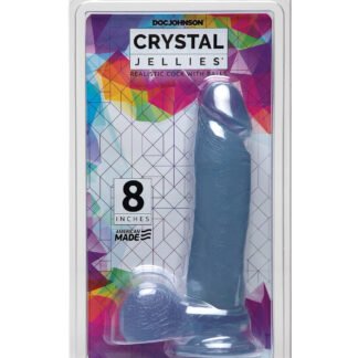 Crystal Jellies 8" Ballsy Cock - Clear