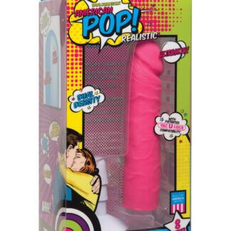 American Pop Independent Ultraskyn 8" Dildo w/Suction Cup - Pink