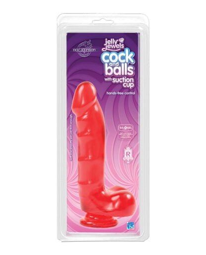 Jelly Cock w/Suction Cup - Ruby