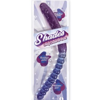 Shades Jelly TPR Gradient Double Dong - Blue/Violet