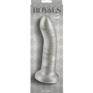 Royals 7" Charlie Curved Dildo - Metallic Champagne