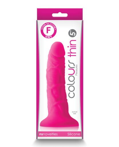 Colours Pleasures 5" Thin Dildo - Pink