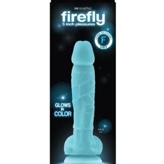 Firefly 5" Silicone Glowing Dildo - Blue