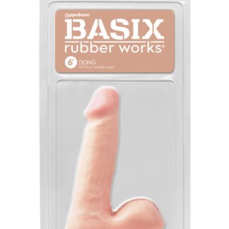 Basix Rubber Works 6" Dong - Flesh