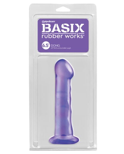 Basix Rubber Works 6.5" Dong - Purple