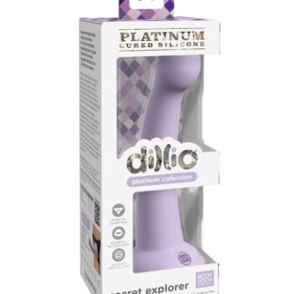 Dillio Platinum 6" Secret Explorer Silicone Dildo - Purple