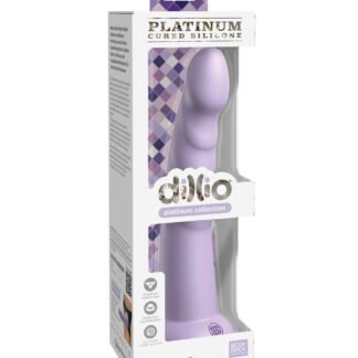 Dillio Platinum 7" Slim Seven Silicone Dildo - Purple