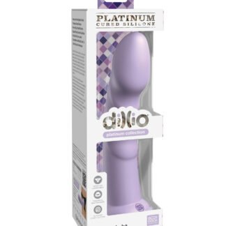 Dillio Platinum 8" Super Eight Silicone Dildo - Purple