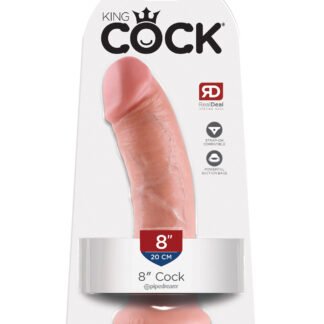 King Cock Realistic Suction Cup 8" Dong - Flesh