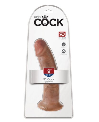 King Cock 9" Cock - Tan