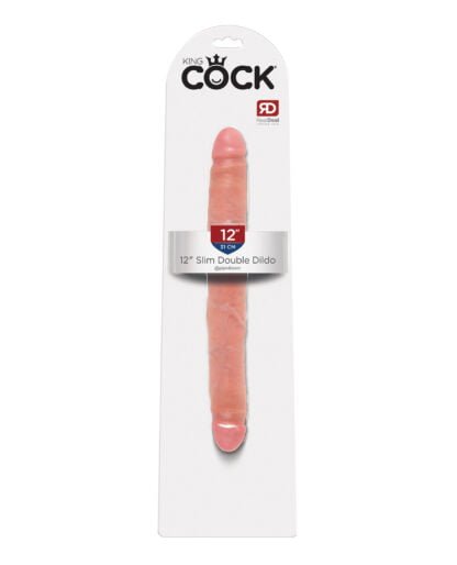 King Cock 12" Slim Double - Flesh