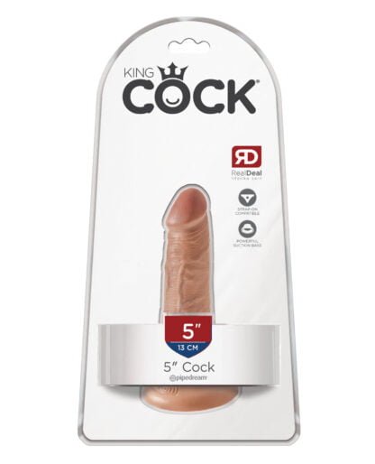 King Cock 5" Cock - Tan