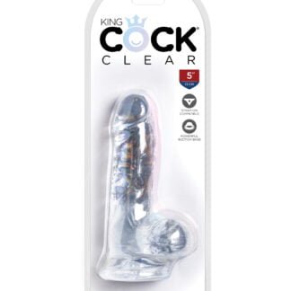 King Cock Clear 5" Cock w/Balls