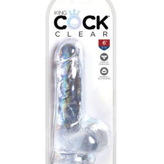 King Cock Clear 6" Cock w/Balls