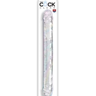 King Cock Clear 18" Double Dildo - Clear