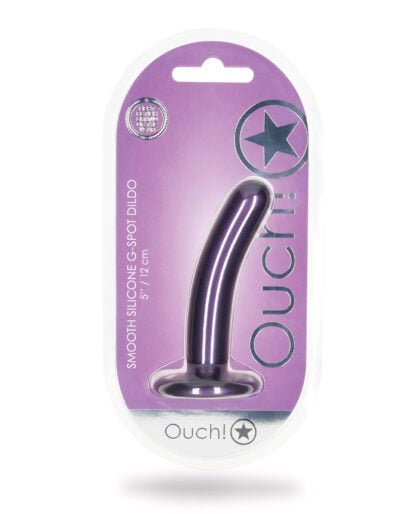 Shots Ouch 5" Smooth G-Spot Dildo - Metallic Purple