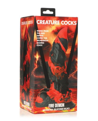 Creature Cocks Fire Demon Monster Silicone Dildo