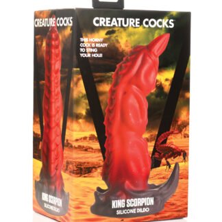 Creature Cocks King Scorpion Silicone Dildo -  Red