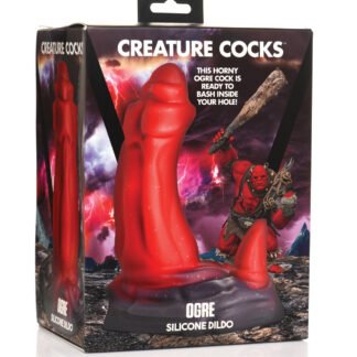 Creature Cocks Ogre Silicone Dildo - Red