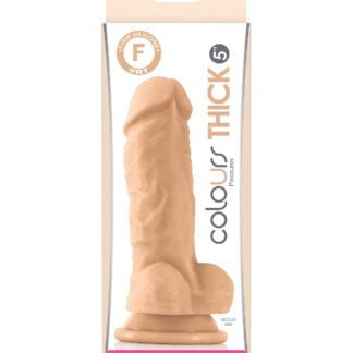 Colours Pleasures Thick 5" Dildo - White