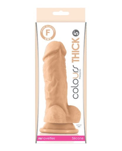 Colours Pleasures Thick 5" Dildo - White