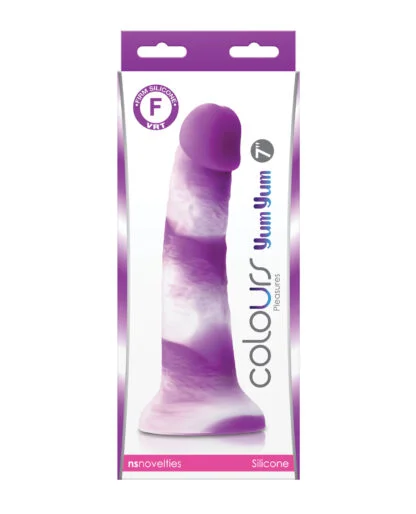 Colours Pleasures 7" Yum Yum Dildo - Purple