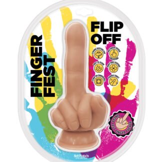 Finger Fest Flip Off Dildo - Flesh