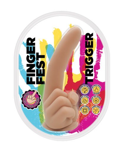 Finger Fest Trigger Dildo - Flesh